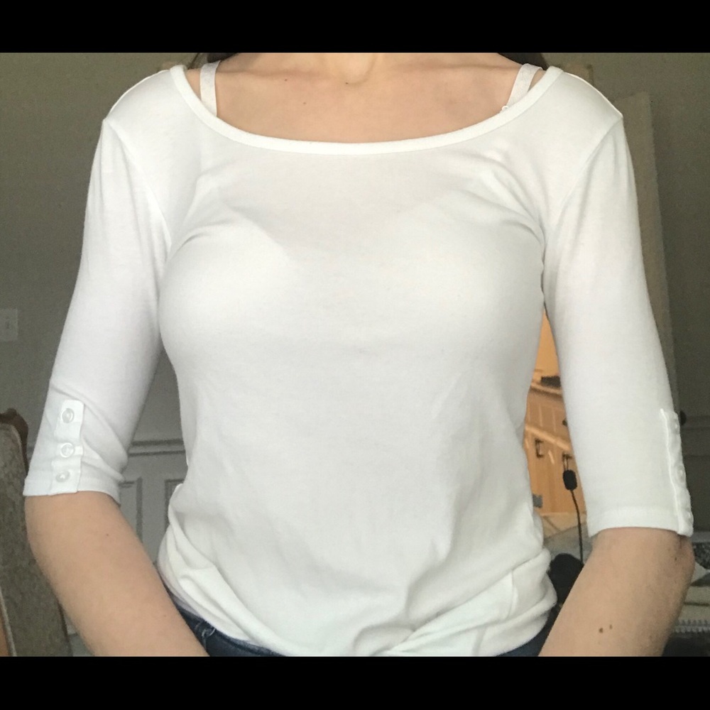 White Half Sleeve Shirt